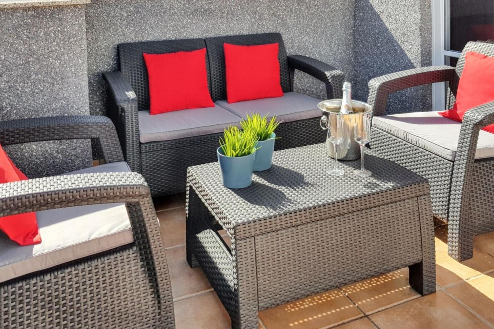 Bright Apartment In Puerto De Santiago 65 M² Terrace Kültér fotó